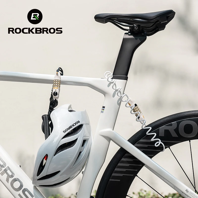 Chain Lock Combination - ROCKBROS Cycling Lock Password Helmet Lock
