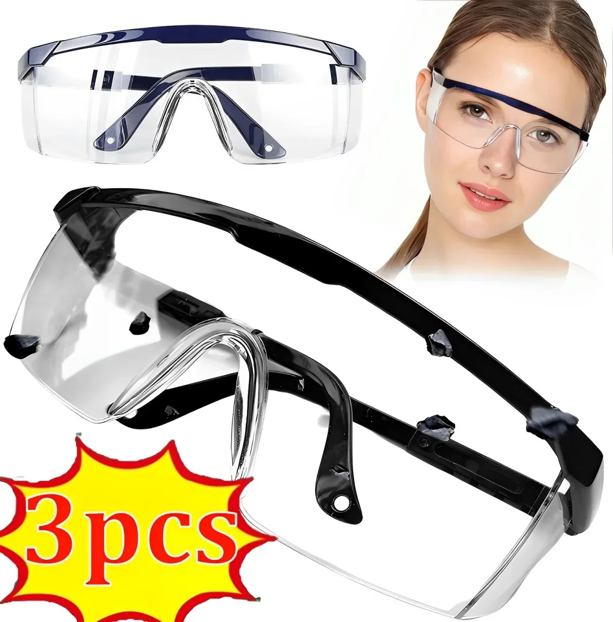 3Pcs Anti-Splash Work Safety G - Cycling To Work review and price