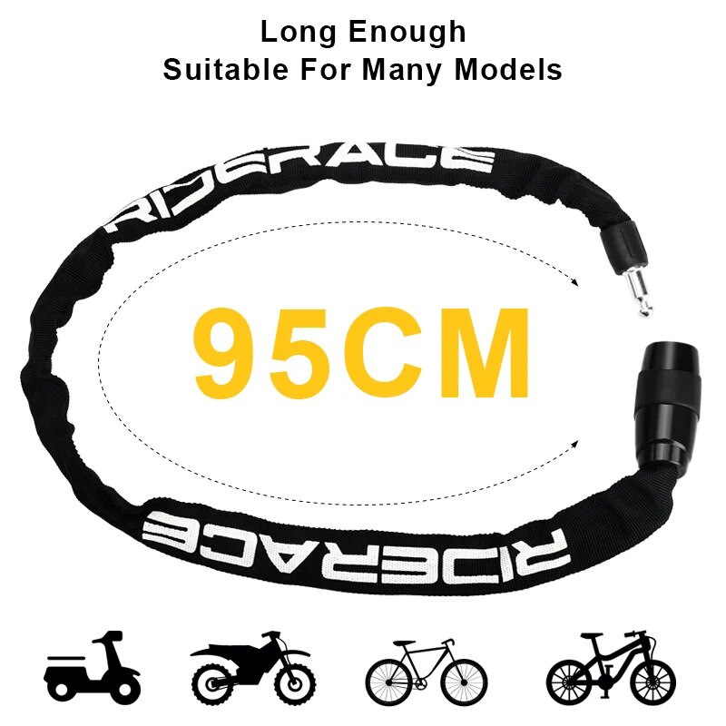 RIDERACE Bicycle Chain Lock Po - Chain Lock Combination review and price