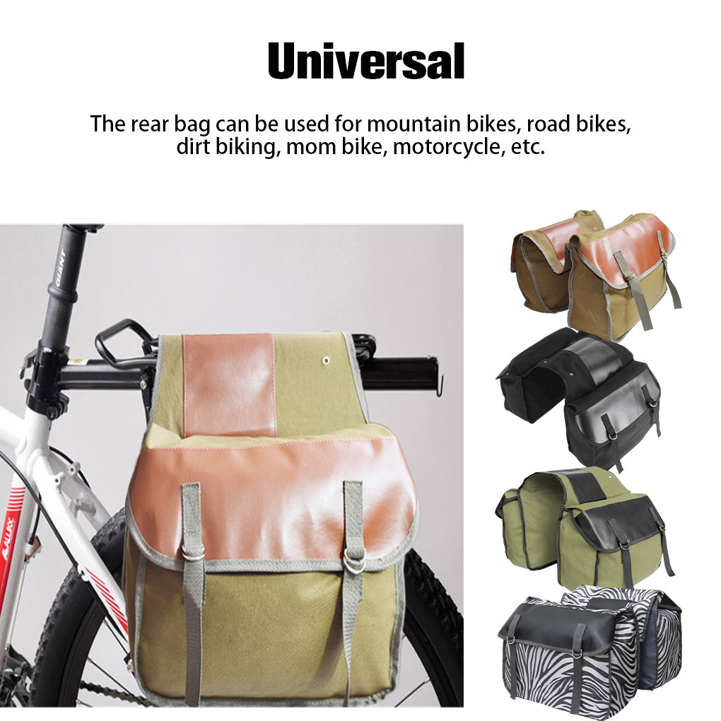 30L Rear Rack Bag Bike Canvas  - Panniers Waterproof Rear review and price